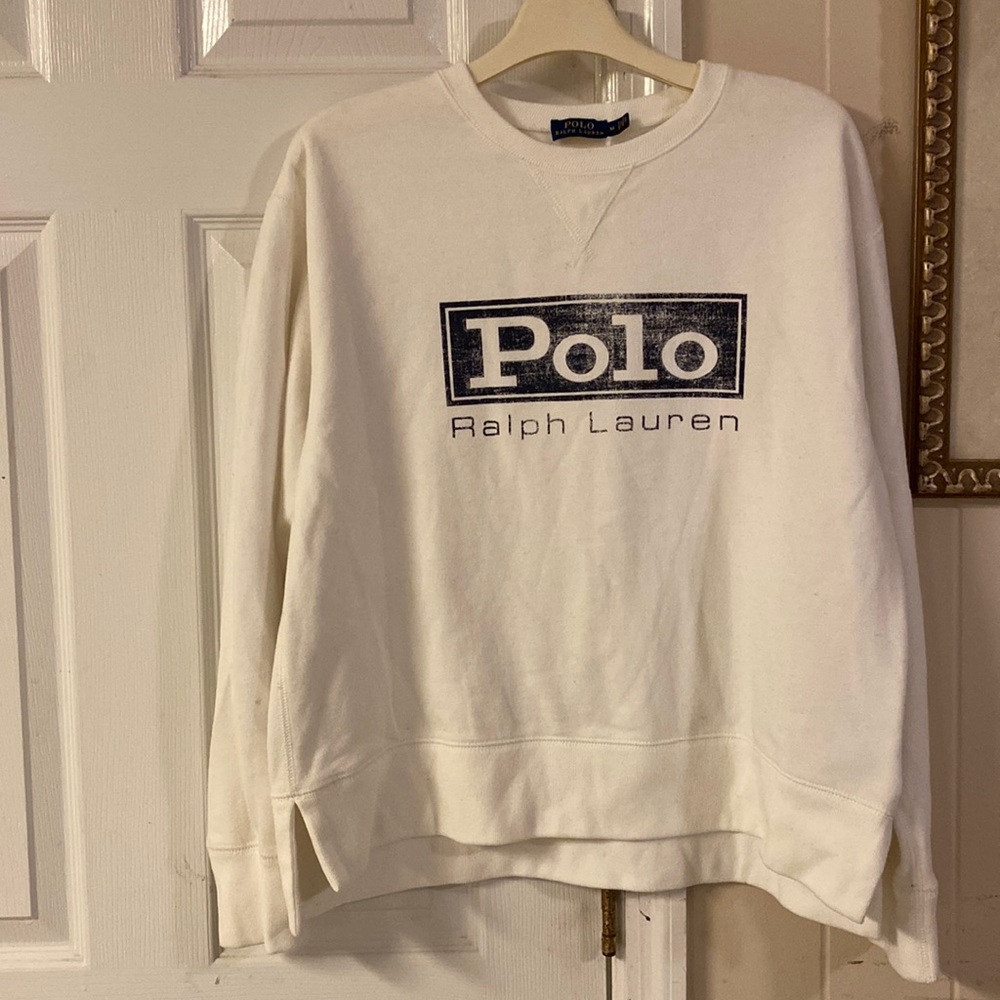 White Polo sweatshirt. Good Condition